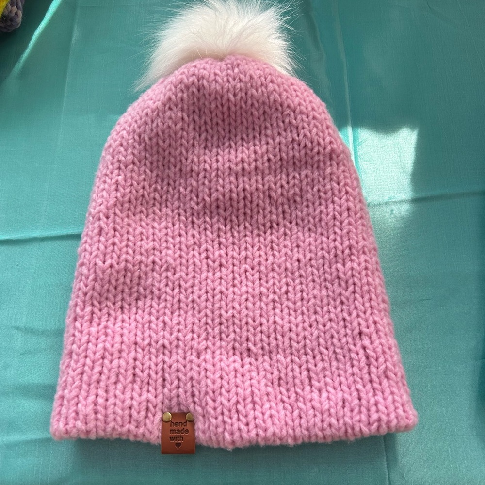 Pink Handmade beanies - Picture 2 of 3